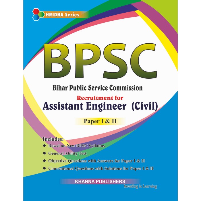 BPSC Assistant Engineering in Civil Services Examination Paper I & II